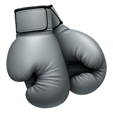 Gray boxing gloves sticker