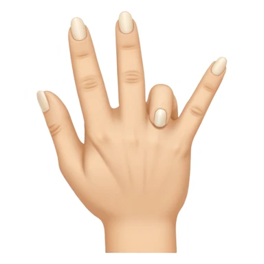 Hand emoji extending all fingers and touching the tip of the thumb to the tip of the ring finger.  sticker