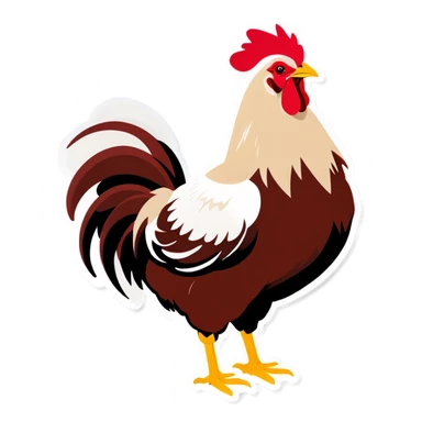 Hen with an attitude sticker