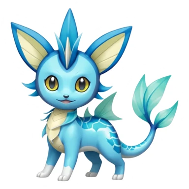 Meloetta-Vaporeon-Dewott-Pokémon-Fakémon-fusion-hybrid-creature sticker