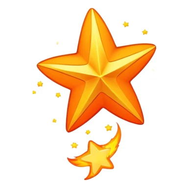 Asteriod emoji make it dalling like a shooting star sticker