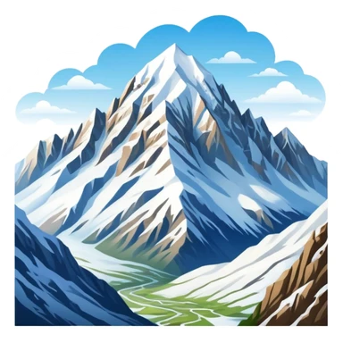 Caucasus mountains representing Dagestan sticker