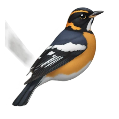 varied thrush magpie sticker