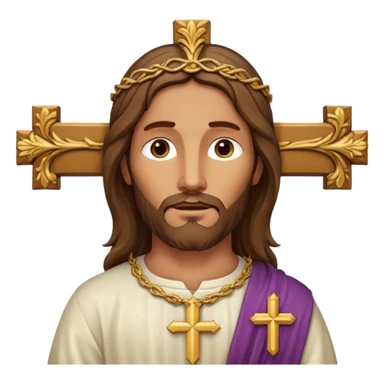 Create more catholic cross emojis sticker