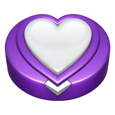 anel de casamento branco e roxo sticker