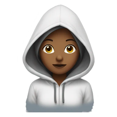 girl with a hoodie  sticker
