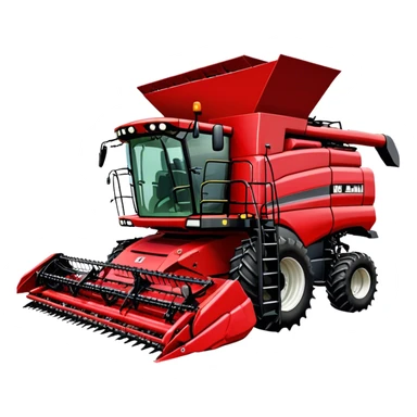 Combine Harvester - Case IH 8250 (Model Year: 2022) (Iconic colour: Red) sticker
