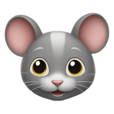 Chat avec une souris sticker
