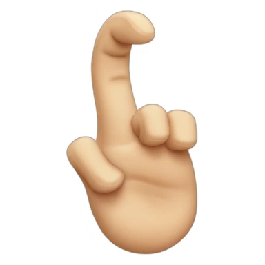 Finger on jaw- mewing sticker