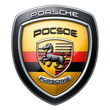 Simple Porsche logo sticker