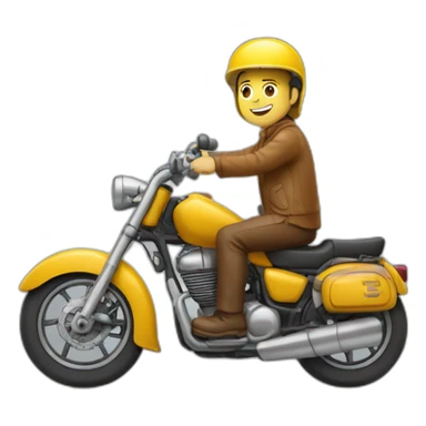 Un castor qui conduit une moto sur les mains sticker