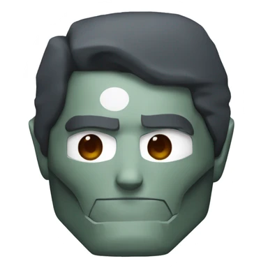 half iron man half doctor doom sticker