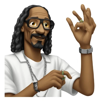 Snoop dogg with joint sticker
