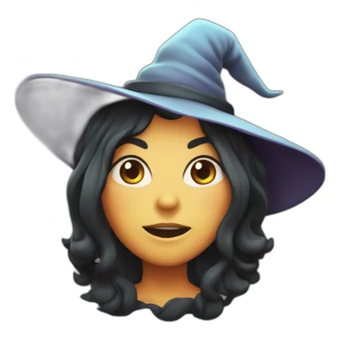 haloowen witch sticker
