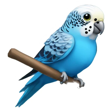 blue budgie parakeet sticker