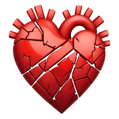 A heart broken  sticker