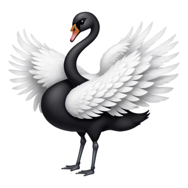 Black swan dancing  sticker