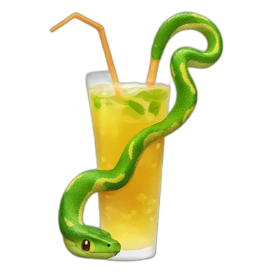 Snake drink wather sticker