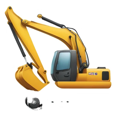 Excavator and work truck  sticker