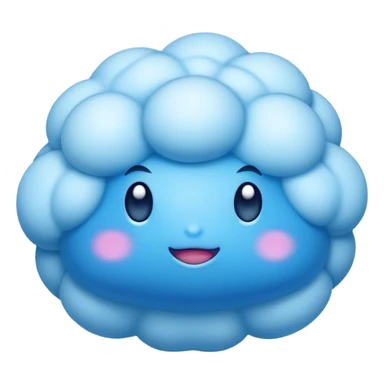 Une puff bleue sticker