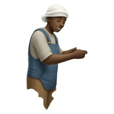 someone picking cotton sticker