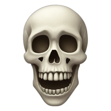 Tête de mort amour sticker