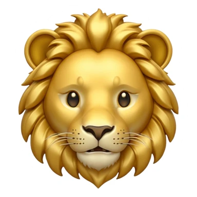 lion emoji 3d sticker