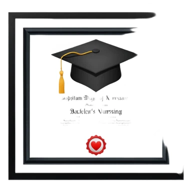 Bachelors degree in nursing sticker