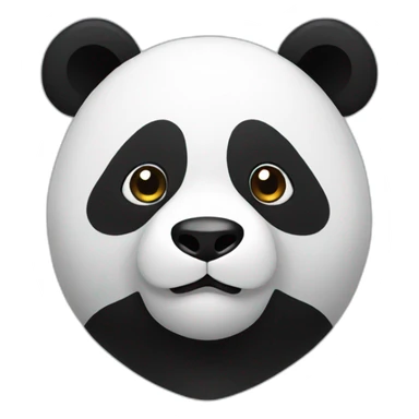 Panda-color is reversed sticker