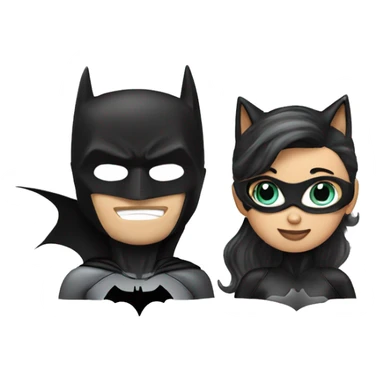 Batman with cat woman be a couple  sticker