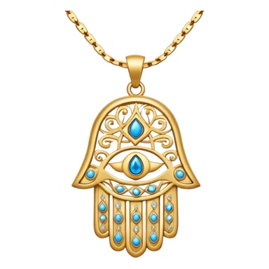 Hamsa necklace sticker