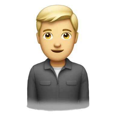 person managing a project sticker