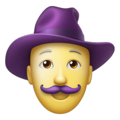 A single plum floating in perfume in a man’s hat sticker