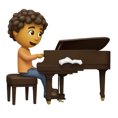 francis ramaroson jouant au piano sticker