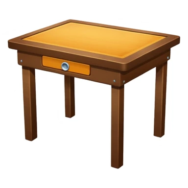 table with mirror sticker