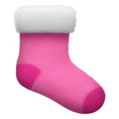 Pink fuzzy socks sticker