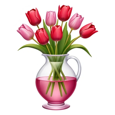 Tulips in a vase sticker
