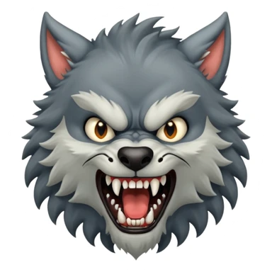 Werewolf – Furry wolf-man mid-roar sticker