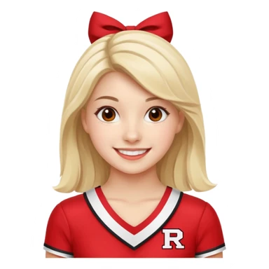 Rutgers Cheerleader sticker