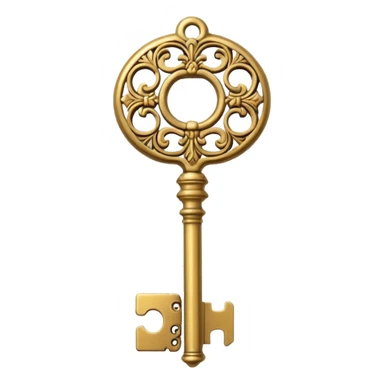 Vintage key  sticker