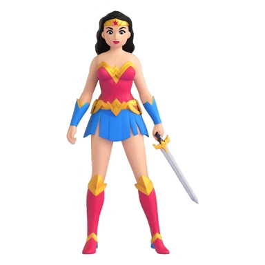 Wonder Woman superhero sticker