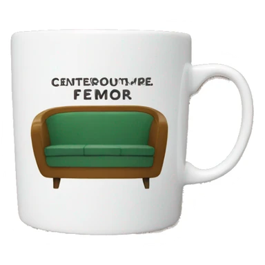 Central perk mug sticker