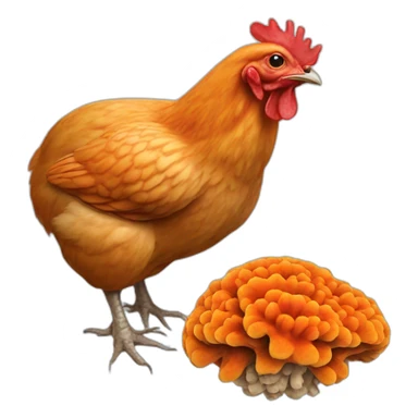 Chicken of the woods mushroom sticker