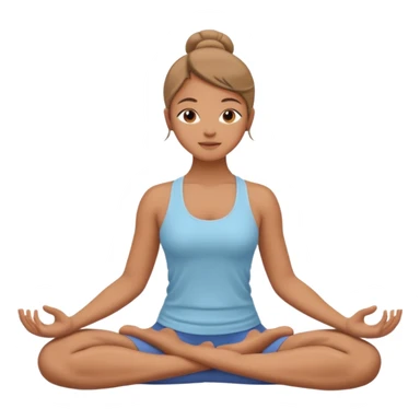 Yoga wellness emojis sticker