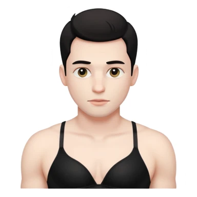 MEN WEARING BRA  sticker