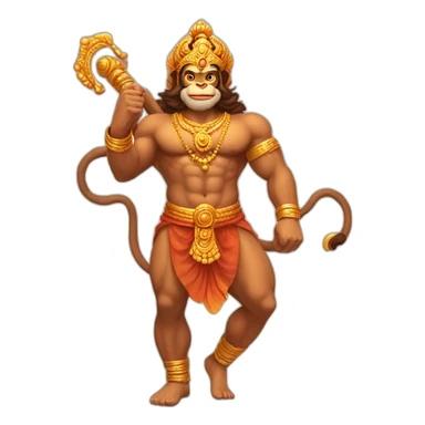 Hanuman Ji Ultimate Body  sticker