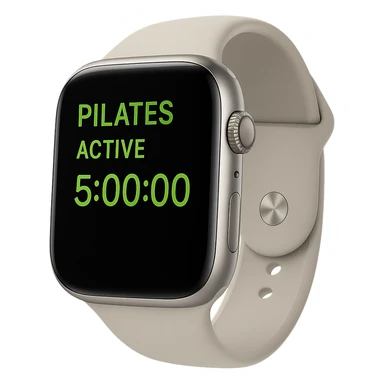 smartwatch con modalità attiva di pilates che segna 5 ore di pilates, REALISTICA 4K sticker