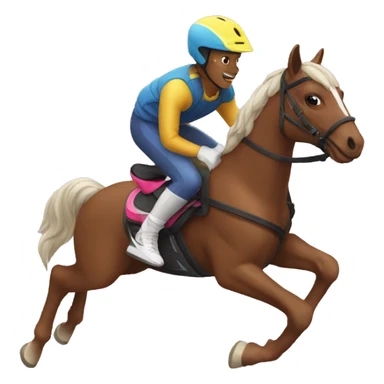 bmx riding a horse sticker