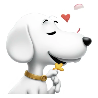 snoopy kissing snoopy sticker