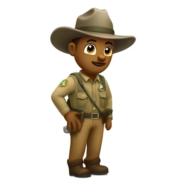 Elk fish park ranger sticker